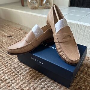 Cole Haan Laurel Loafers Sandstone Lizard NIB